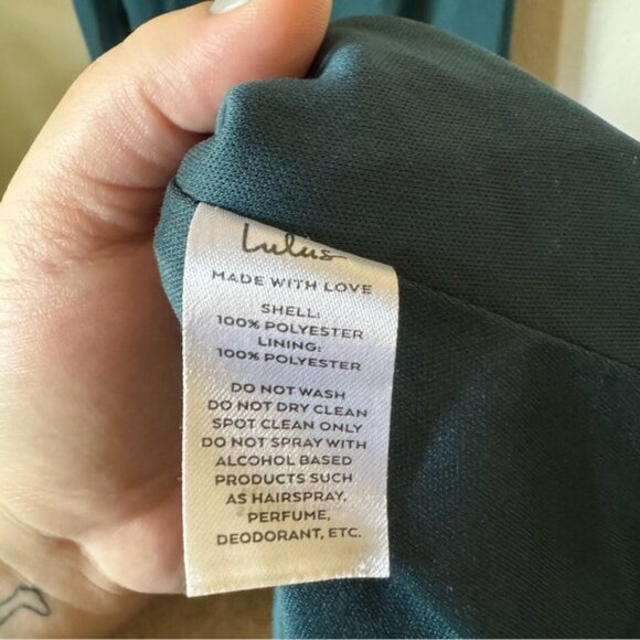 Lulus | Captivated Emerald Teal Green Cowl Neck Maxi Dress - Picture 7 of 7